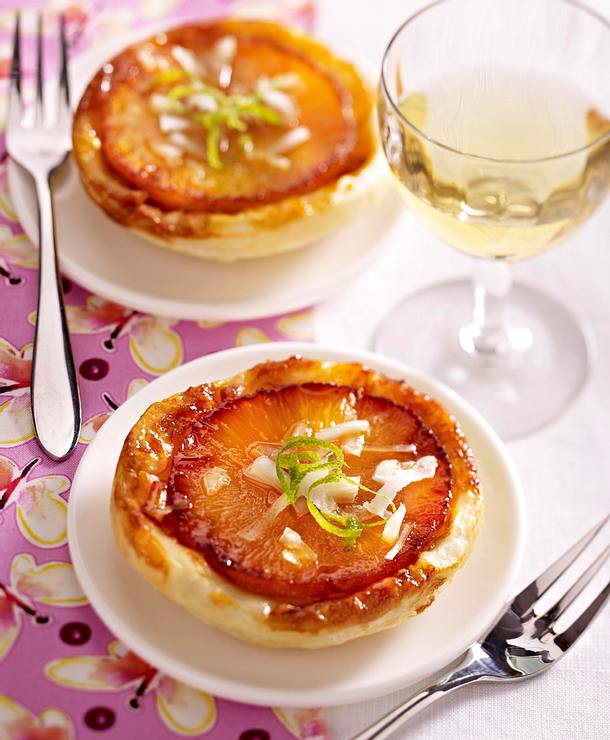 Tartelettes renversées ananas-coco Rezept