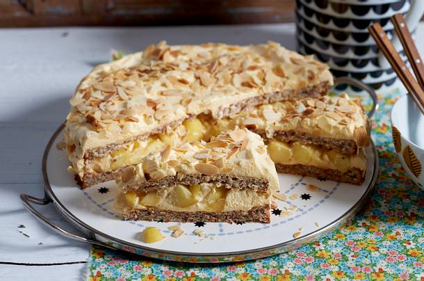Schwedische Apfel-Mandel-Torte Rezept