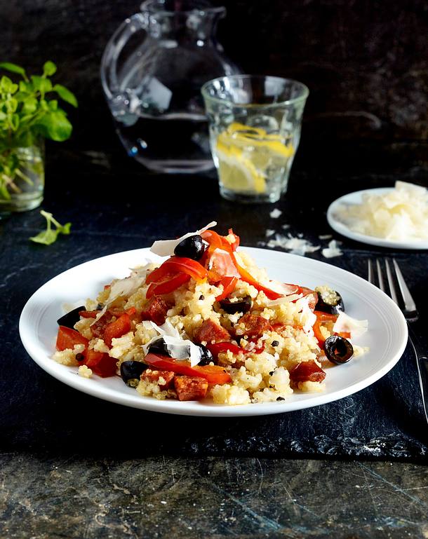 Spanish pepper quinoa risotto Rezept Spanish pepper quinoa risotto Rezept