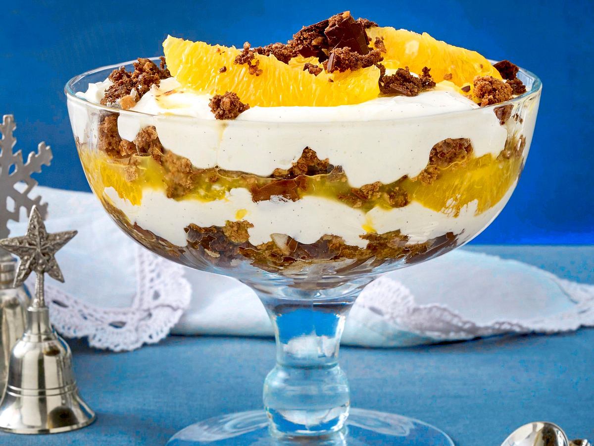 Lebkuchen-Orangen-Trifle Rezept