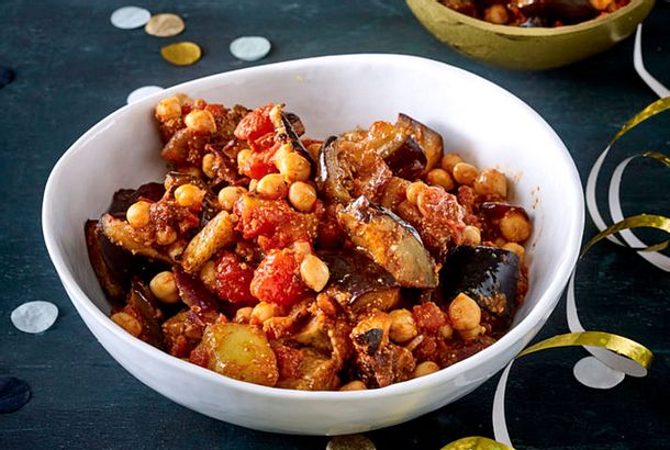 Auberginen Kichererbsen Curry Mit Papadam Rezept LECKER