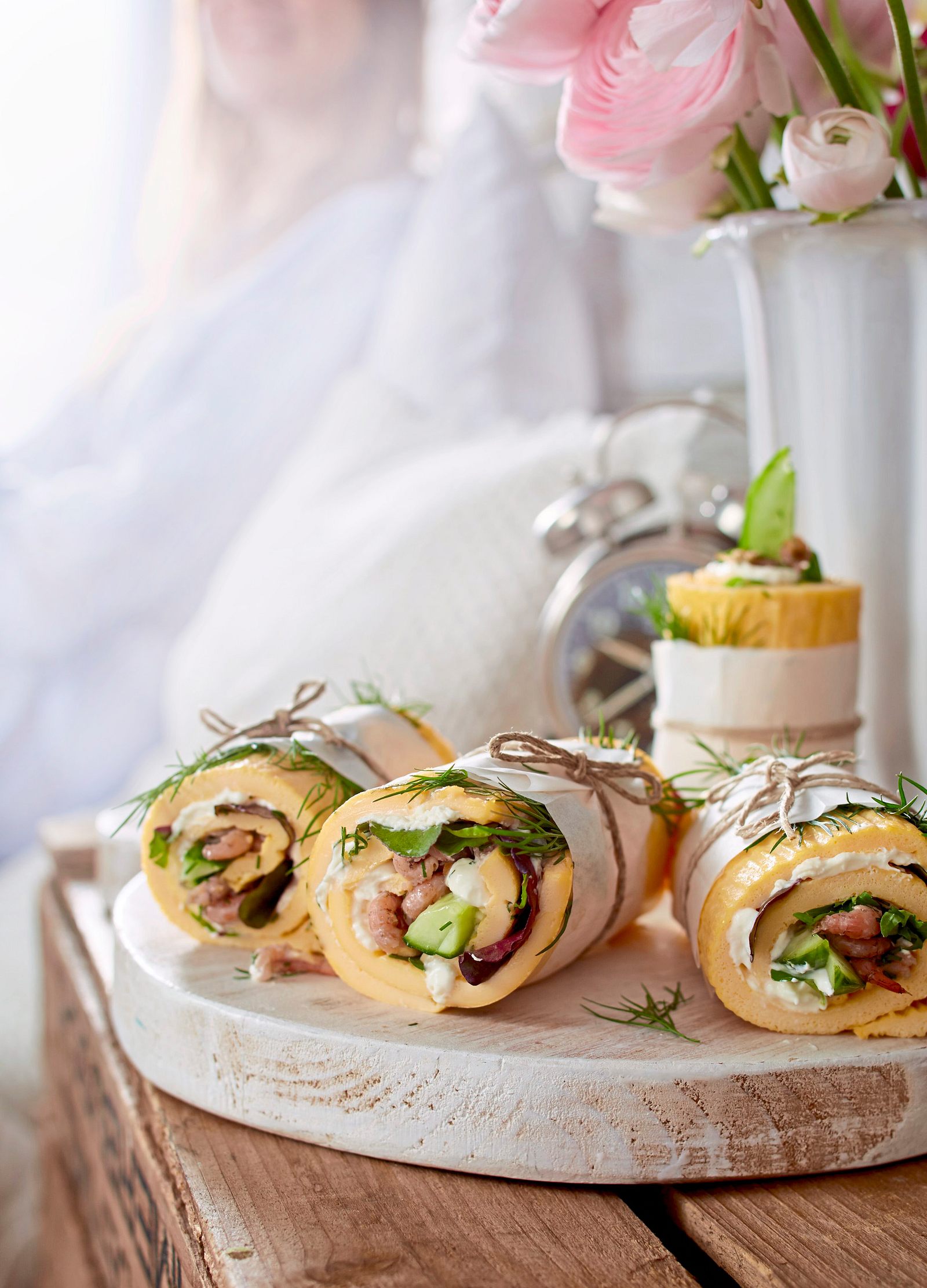 Pfannkuchen Wraps mit Krabben Rezept | LECKER