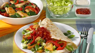 Fajitas mit Hähnchenfleisch Rezept - Foto: LECKER @ Bauer Media Group