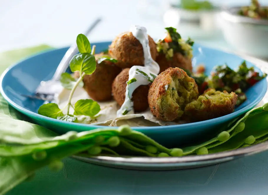 Falafel mit Minz-Joghurt-Soße Rezept Falafel mit Minz-Joghurt-Soße Rezept