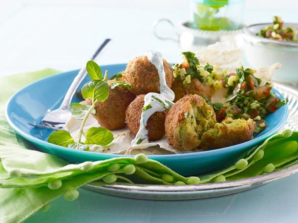 Falafel mit Minz-Joghurt-Soße Rezept Falafel mit Minz-Joghurt-Soße Rezept