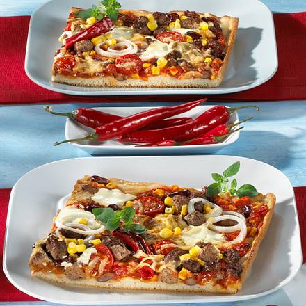 Familien-Pizza "Chili con Carne" Rezept Familien-Pizza "Chili con Carne" Rezept