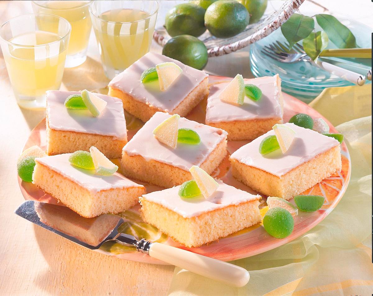 Fanta-Limette-Blechkuchen Rezept