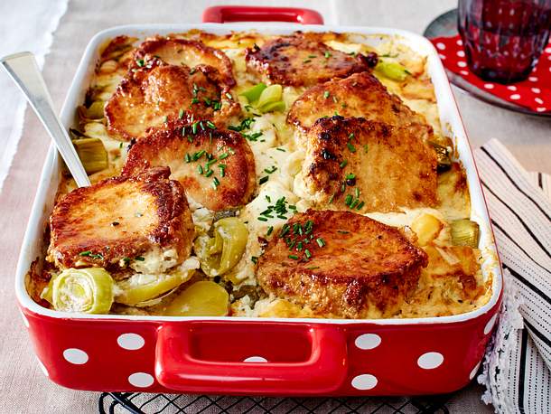 Farmers Kartoffel-Kotelett-Auflauf Rezept Farmers Kartoffel-Kotelett-Auflauf Rezept