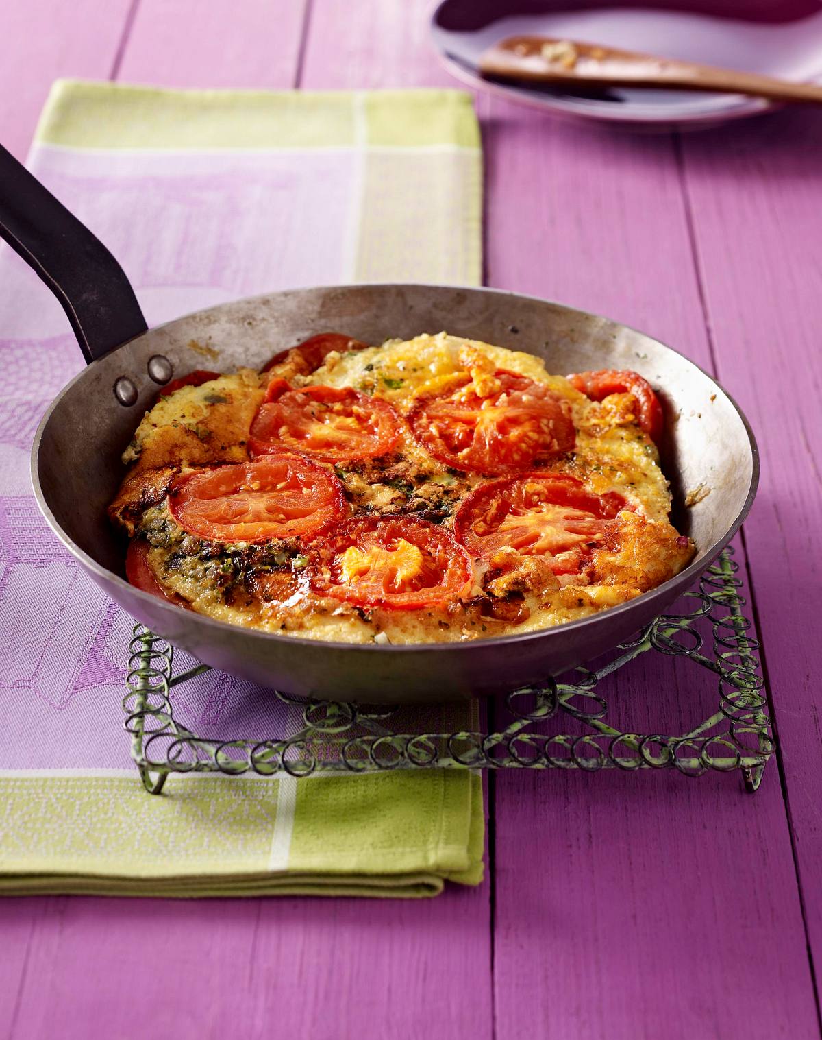 Feierabend-Tomatenfrittata für Zwei Rezept