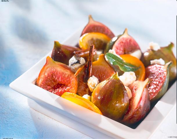 Feigen mit Schafskäse Rezept Feigen mit Schafskäse Rezept