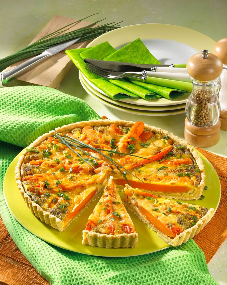 Feine Möhren-Quiche Rezept Feine Möhren-Quiche Rezept