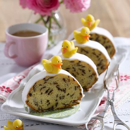 Feine Schokoladen-Schnitten mit Küken Rezept Feine Schokoladen-Schnitten mit Küken Rezept