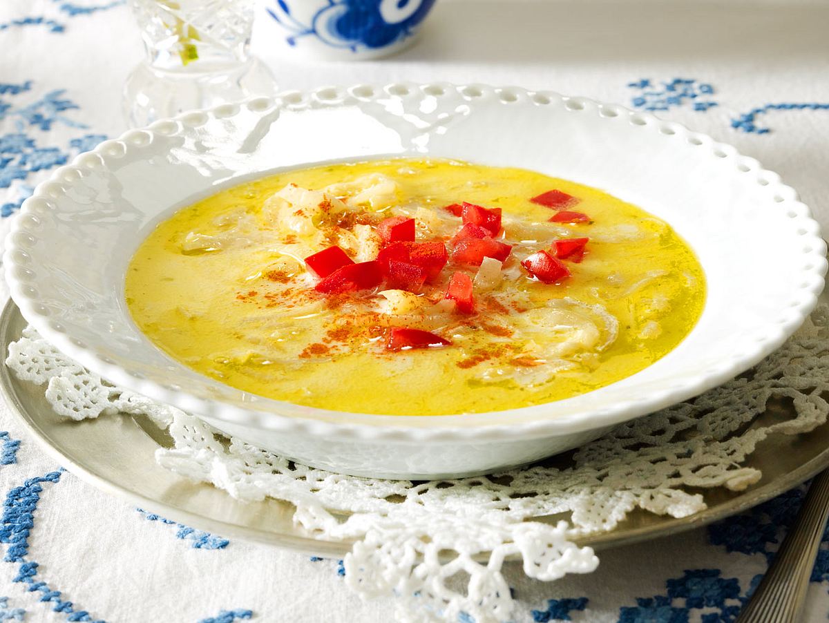 Feine Zwiebelcremesuppe Rezept