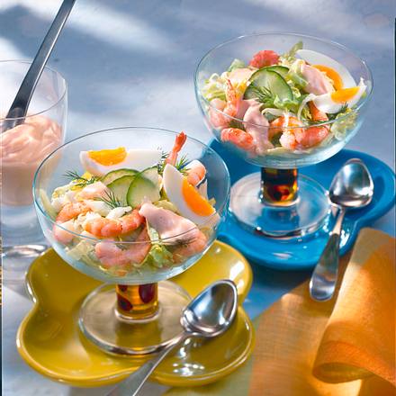 Feiner Eier-Shrimps-Cocktail Rezept Feiner Eier-Shrimps-Cocktail Rezept