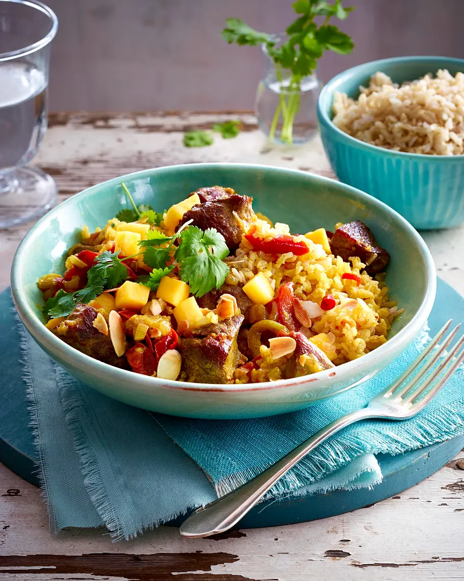 Feines Lammcurry mit Mango Rezept Feines Lammcurry mit Mango Rezept