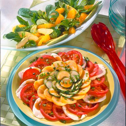 Feldsalat mit Orangen und Avocados Rezept Feldsalat mit Orangen und Avocados Rezept