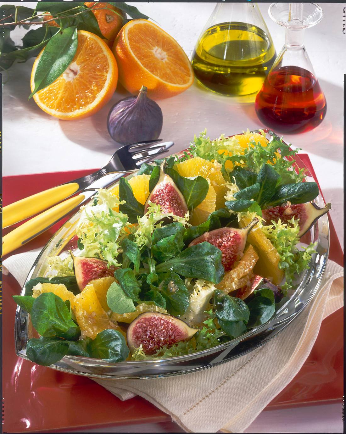 Feldsalat mit Orangen und Feigen Rezept