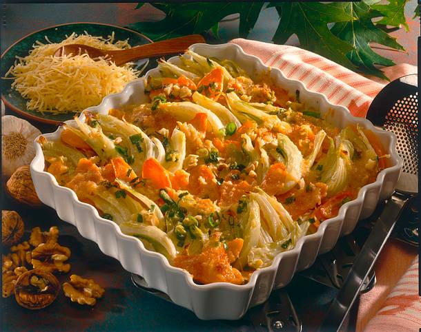 Fenchel-Möhren-Gratin Rezept Fenchel-Möhren-Gratin Rezept