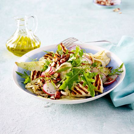 Fenchel Radieschen Salat Mit Halloumi Rezept Lecker