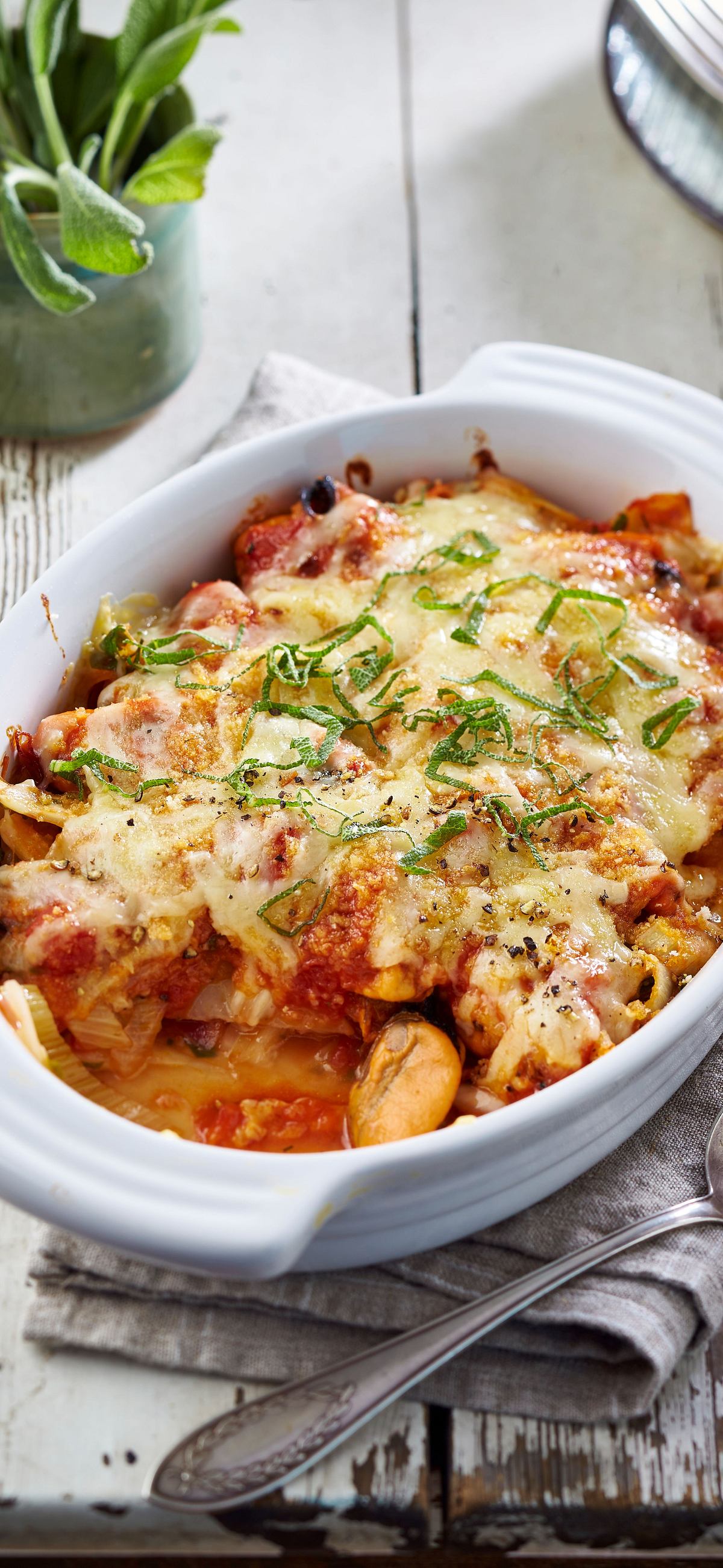 Fenchel-Tomaten-Auflauf mit Miesmuscheln Rezept