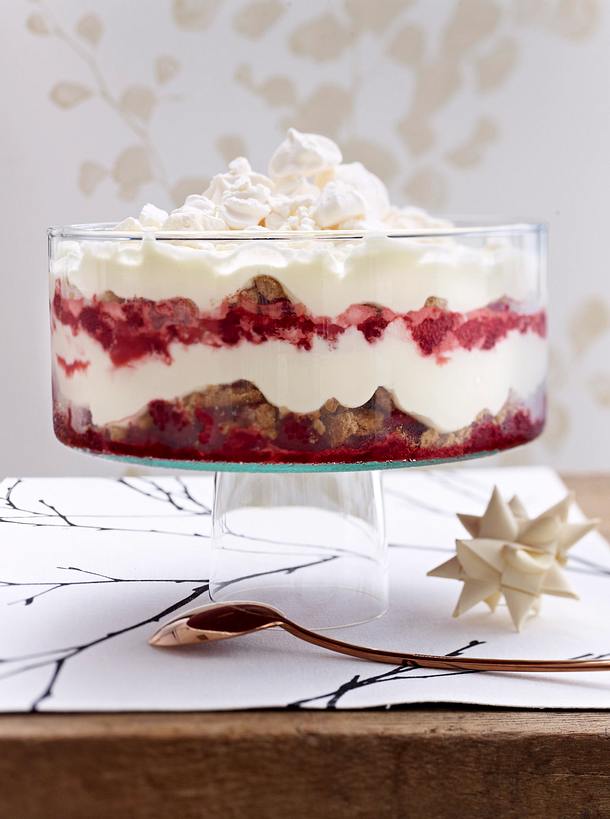 Festtags-Trifle mit Himbeeren Rezept | LECKER