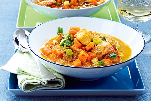 Feuriges Fischcurry Rezept Feuriges Fischcurry Rezept