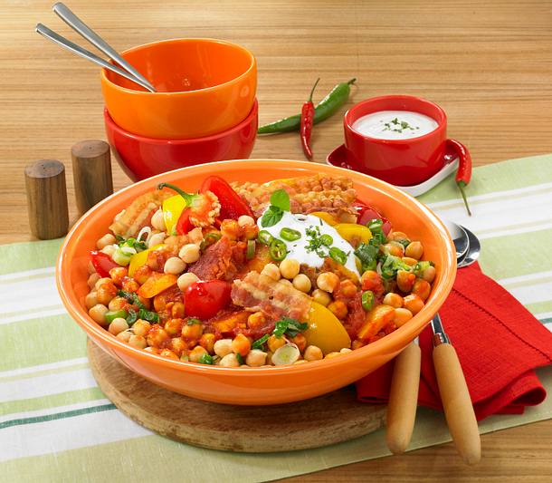 Feuriger Kichererbsensalat Rezept Feuriger Kichererbsensalat Rezept