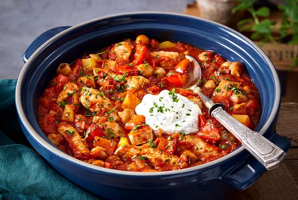 Feuriger Schnitzeltopf Rezept