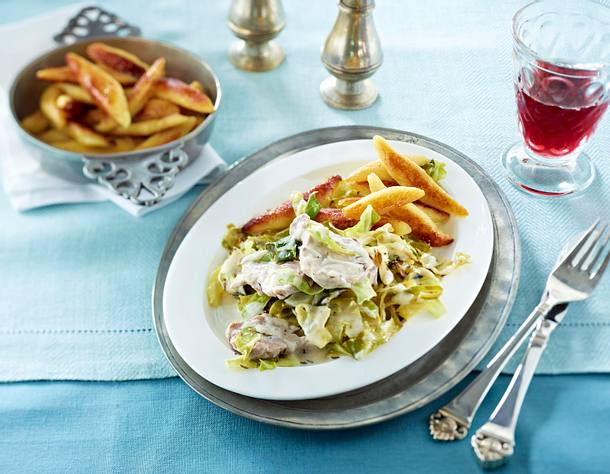 Filderkraut mit Schweinefilet Rezept Filderkraut mit Schweinefilet Rezept