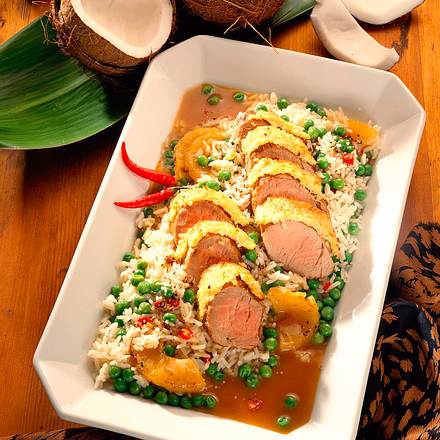 Filet in Kokoskruste Rezept
