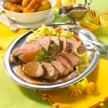 Filetplatte mit Spitzkohlgemüse Rezept Filetplatte mit Spitzkohlgemüse Rezept