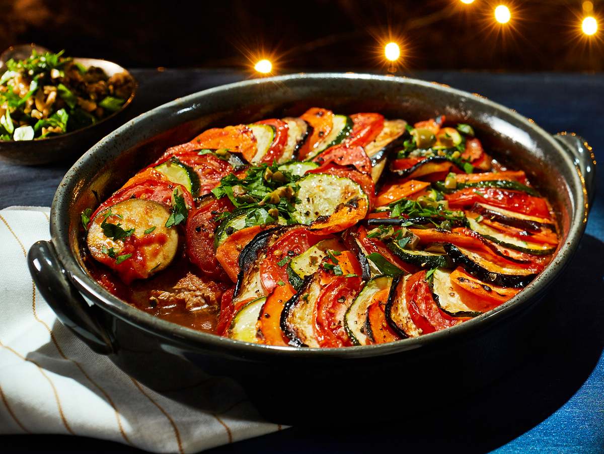 Filmreifer Ratatouille-Auflauf mit Schweinefilet Rezept