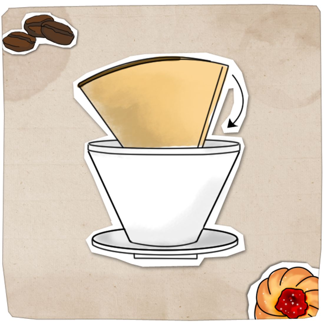 Filterkaffee kochen - so geht's Schritt für Schritt - filtertuete_einlegen
