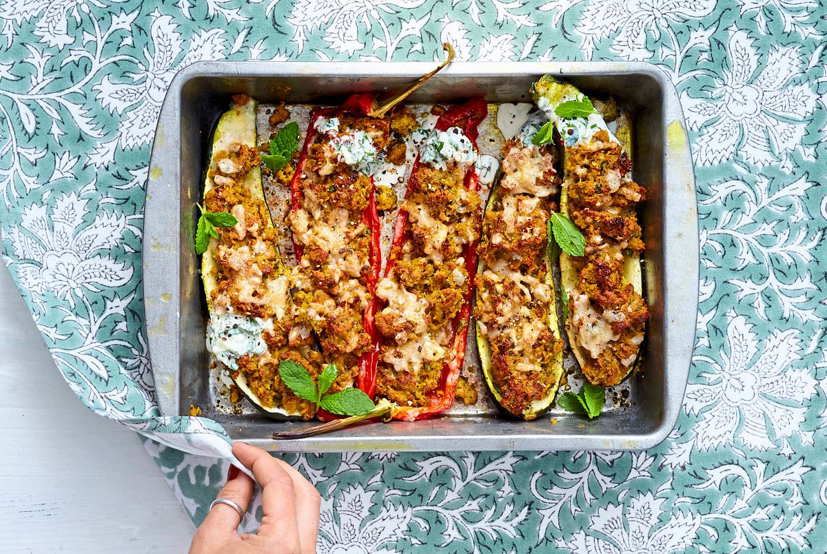 Findiges Falafel-Gemüse mit Tzatziki Rezept