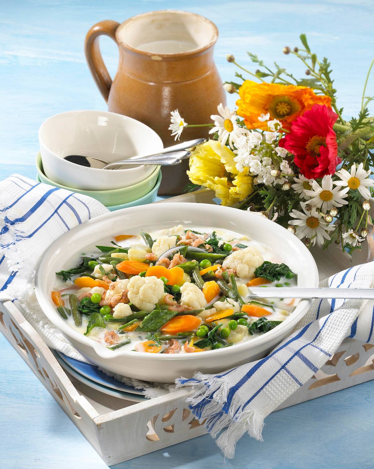 Finnische sommerliche Gemüsesuppe Rezept