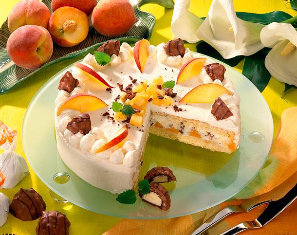 Fioretto-Pfirsich-Torte Rezept Fioretto-Pfirsich-Torte Rezept