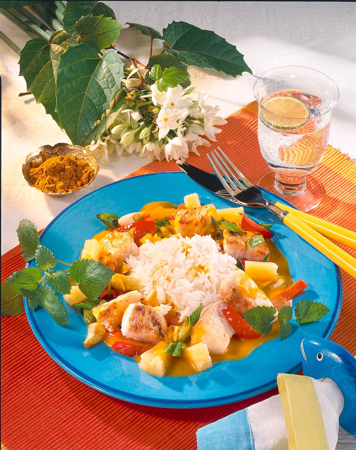 Fisch-Curry mit Reis Rezept