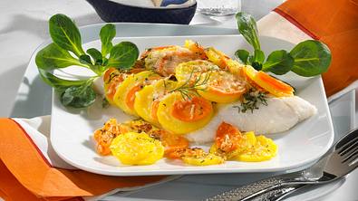 Fisch mit Möhren-Kartoffel-Haube Rezept - Foto: LECKER @ Bauer Media Group