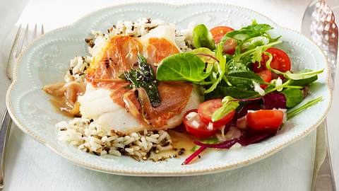 Fisch-Saltimbocca mit Parmanschinken in Madeirasoße Rezept - Foto: Stellmach, Peter