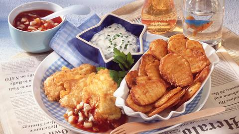 Fisch & Chips mit würzigen Dips Rezept - Foto: House of Food / Bauer Food Experts KG