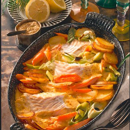 Fischauflauf mit Bratkartoffeln Rezept Fischauflauf mit Bratkartoffeln Rezept