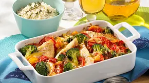Fischauflauf mit Paprika und Broccoli Rezept - Foto: LECKER @ Bauer Media Group