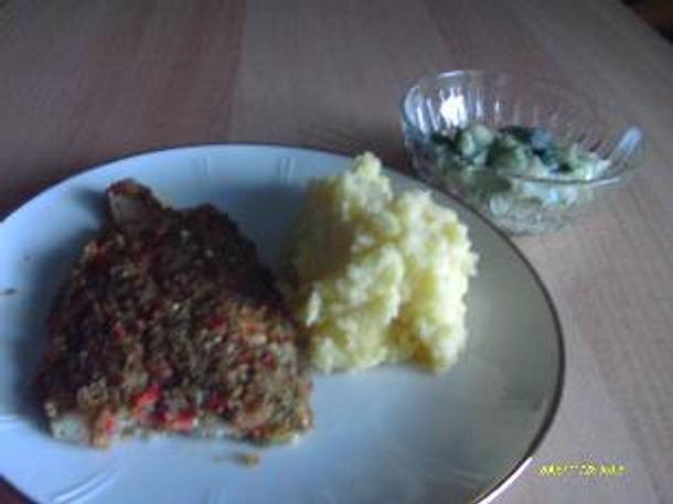 Fischfilet a la Bordelaise mit Gurkensalat Rezept Fischfilet a la Bordelaise mit Gurkensalat Rezept