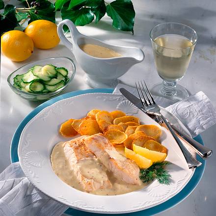 Fischfilet in feiner Senfsoße Rezept Fischfilet in feiner Senfsoße Rezept