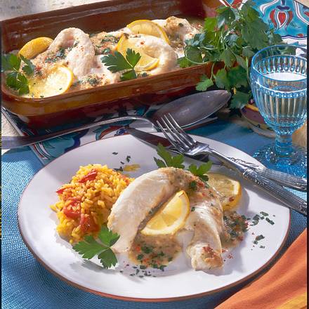 Fischfilet in Weinsoße Rezept