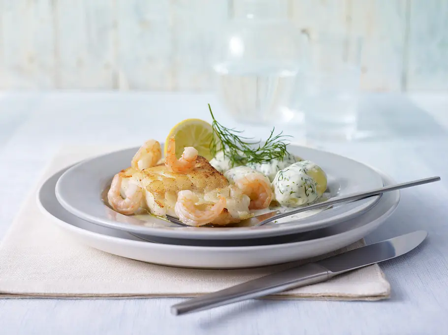 Fischfilet mit Dill-Sahne-Kartoffeln Rezept