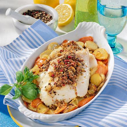 Fischfilet mit Pfefferkruste Rezept Fischfilet mit Pfefferkruste Rezept