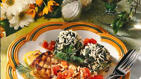 Fischfilet mit Spinat-Reis Rezept - Foto: House of Food / Bauer Food Experts KG