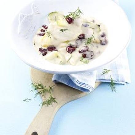 Fischragout mit Gurke und Cranberries Rezept