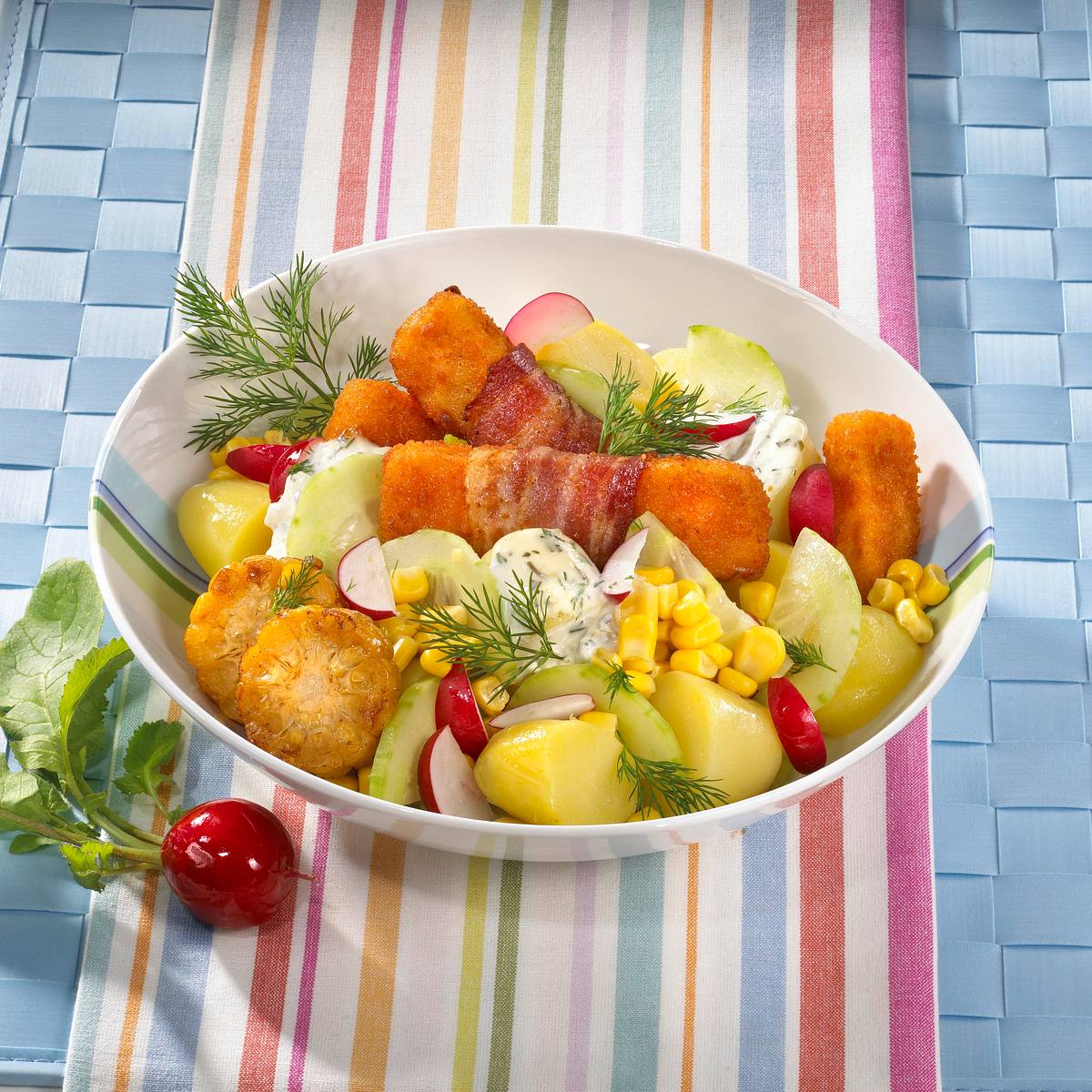 Fischstäbchen-Kartoffelsalat Rezept